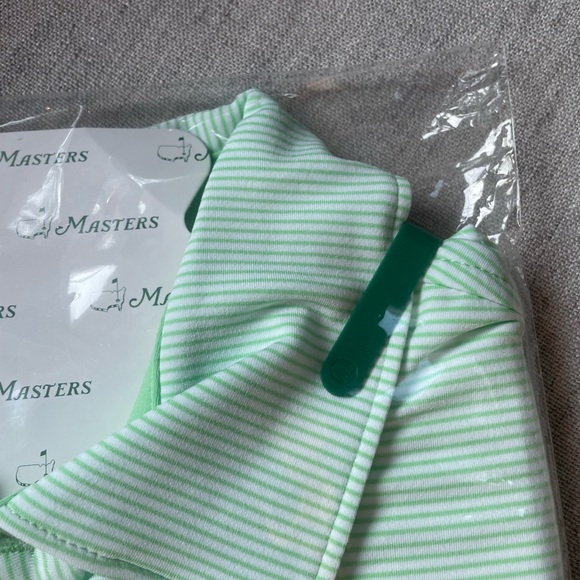 Masters Light Green Striped Polo Shirt - Picture 4 of 6